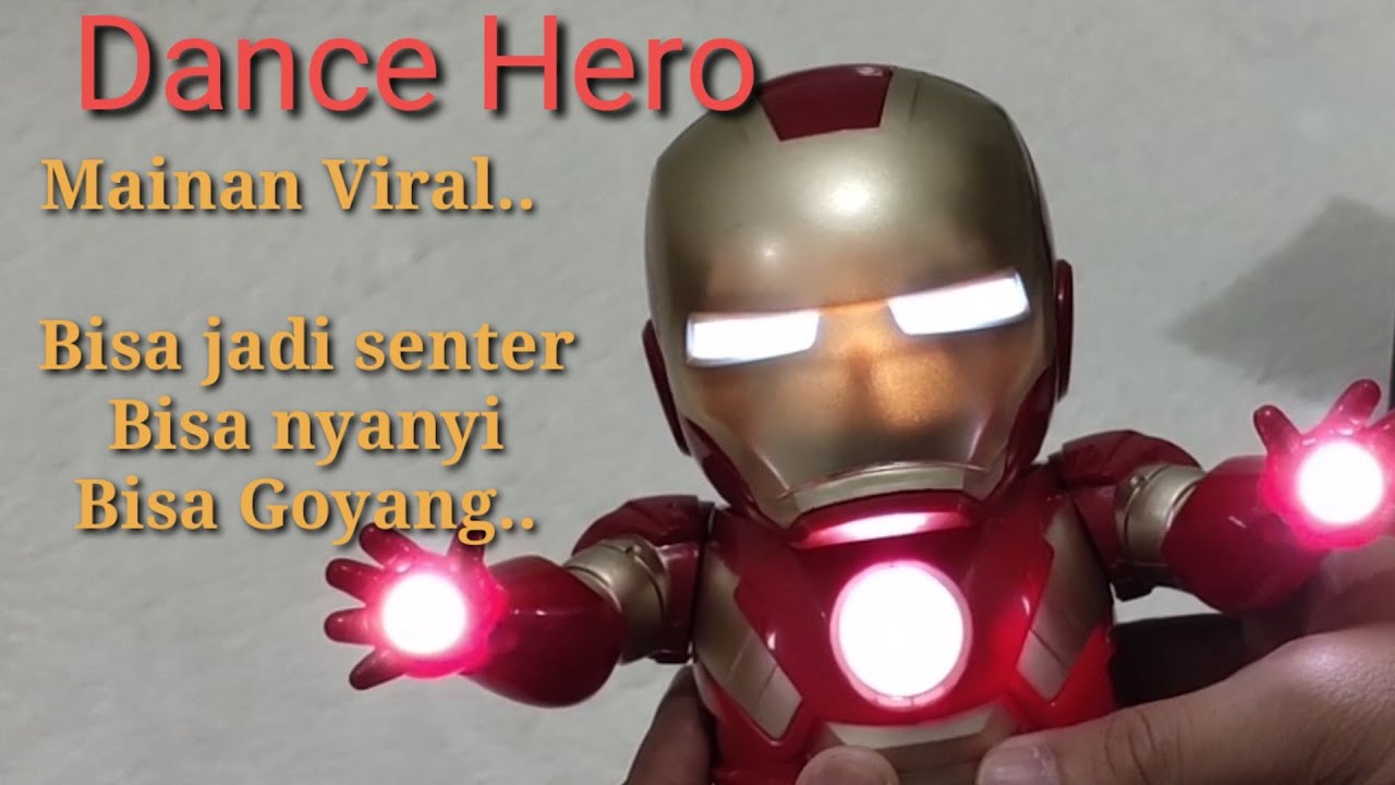 Dance Hero Mainan  Robot  Viral Iron  man  Hulk Bisa goyang 