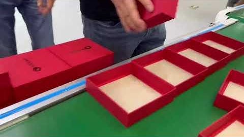 Automatic rigid box making machine - double channel