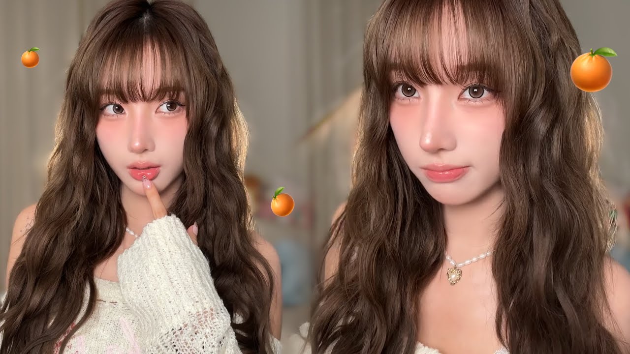GRWM 뉴트럴 톤이 말아주는 봄 웜 감귤 메이크업🍊