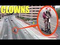 When your drone see's Clowns on electric scooters, Let them pass and DO NOT get in their way!