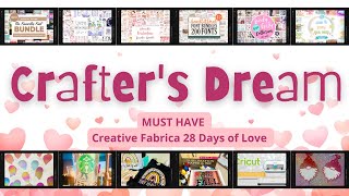 Must Have Craft essentials | 28 days of LOVE with Creative Fabrica | Craft bundle giveaway