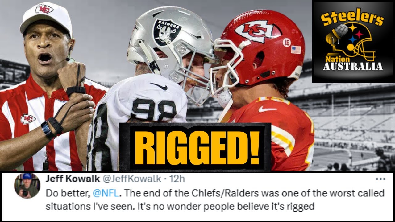 The NFL are No longer HIDING RIGGED Football games! Raiders VS CHIEFS ...