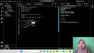 Membuat segitiga menggunakan nested loop pada python
