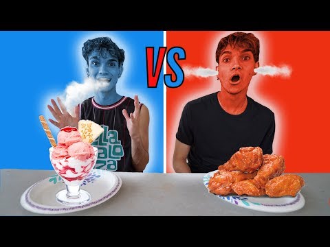 EATING ONLY HOT vs COLD FOOD FOR 24 HOURS!