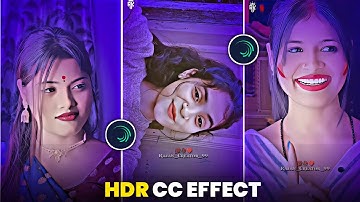 New Trending Alight Motion HDR Blue Effect Video Editing | Hdr Cc Effect Video Editing Alight Motion