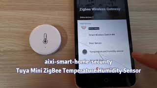aixi-SHS Tuya Mini ZigBee Temperature Humidity Sensor