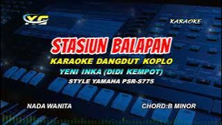 STASIUN BALAPAN KARAOKE NADA CEWEK || YENI INKA (YAMAHA PSR - S 775) Janji Lungo Mung Sedelo