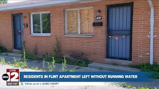 Residents at a Flint apartment complex face water and safety issues