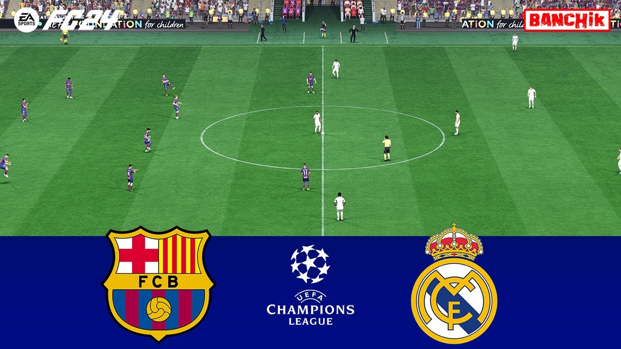 Barcelona vs Real Madrid UEFA Champions League 2024 Final FC 24