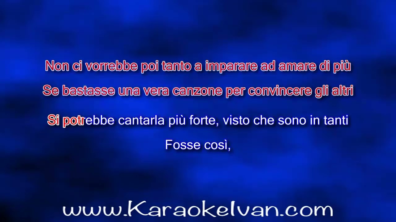 eros ramazzotti - se bastasse una canzone songtext