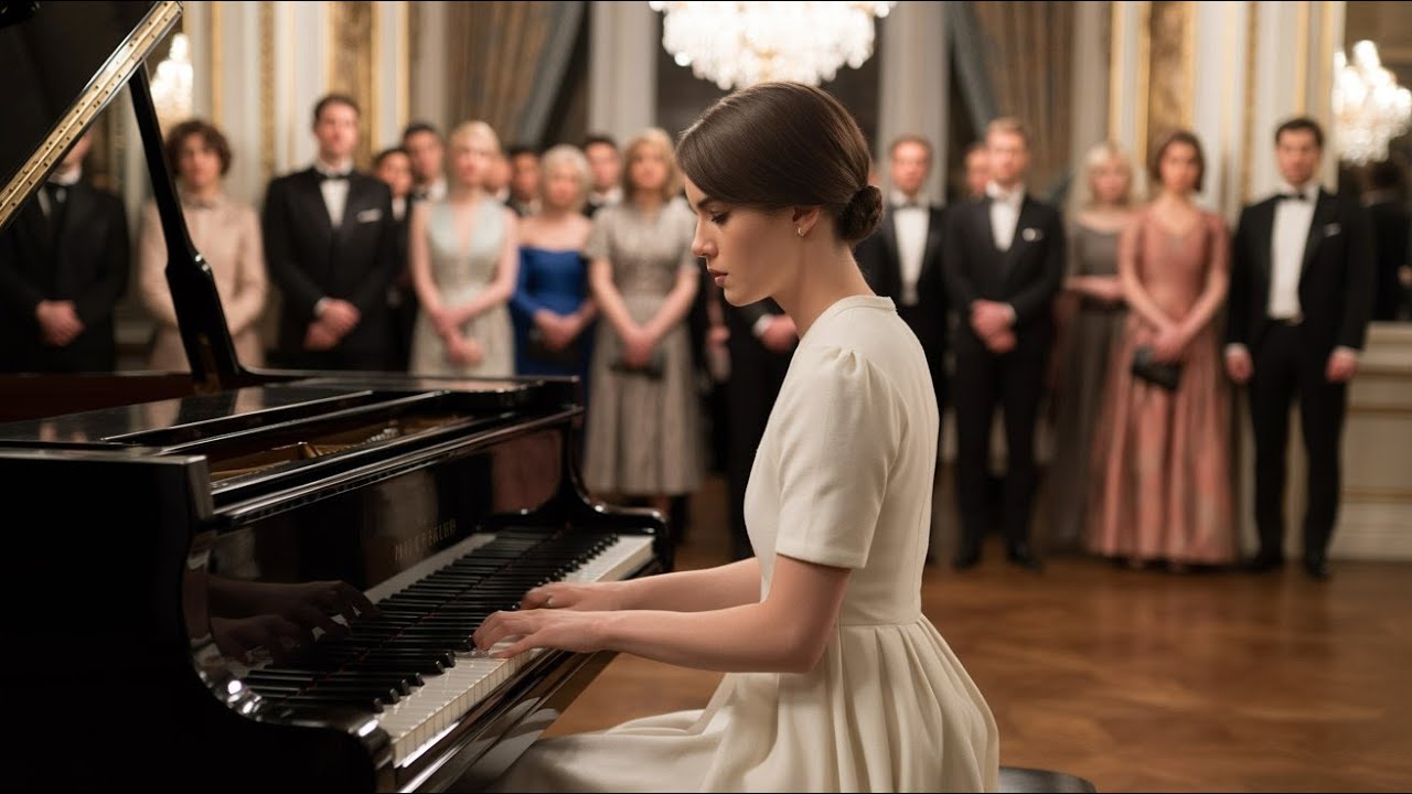 A Waitress Approaches the Piano — and Leaves the Elite Crowd Speechless