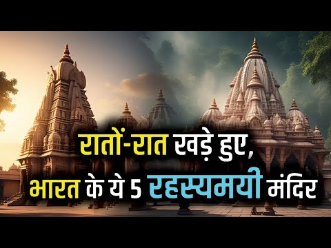 रातों-रात खड़े हुए, भारत के ये 5 रहस्यमयी मंदिर |#hindutemple #hindu #mahadev #shivtemple