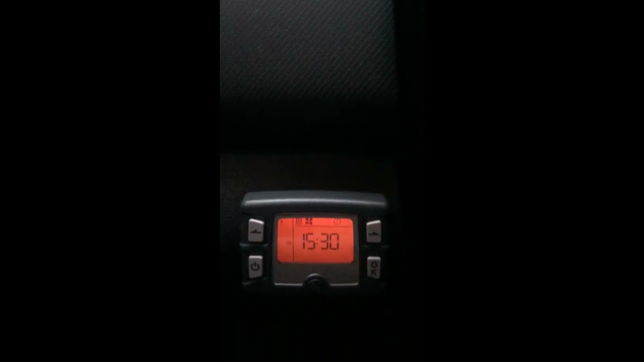 Установка hydronic-eberspacher по времени запуска