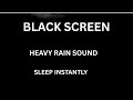 Black Screen Rain Sounds for Deep Sleep | 10 Hours