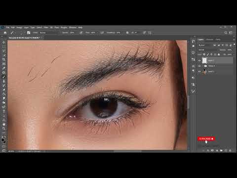 آموزش ساخت براش مژه و ابرو در فتوشاپ