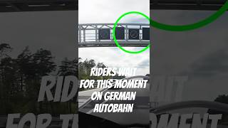 Riders wait for this moment on german autobahn... Do you know this thing? #motorcycle #germany
