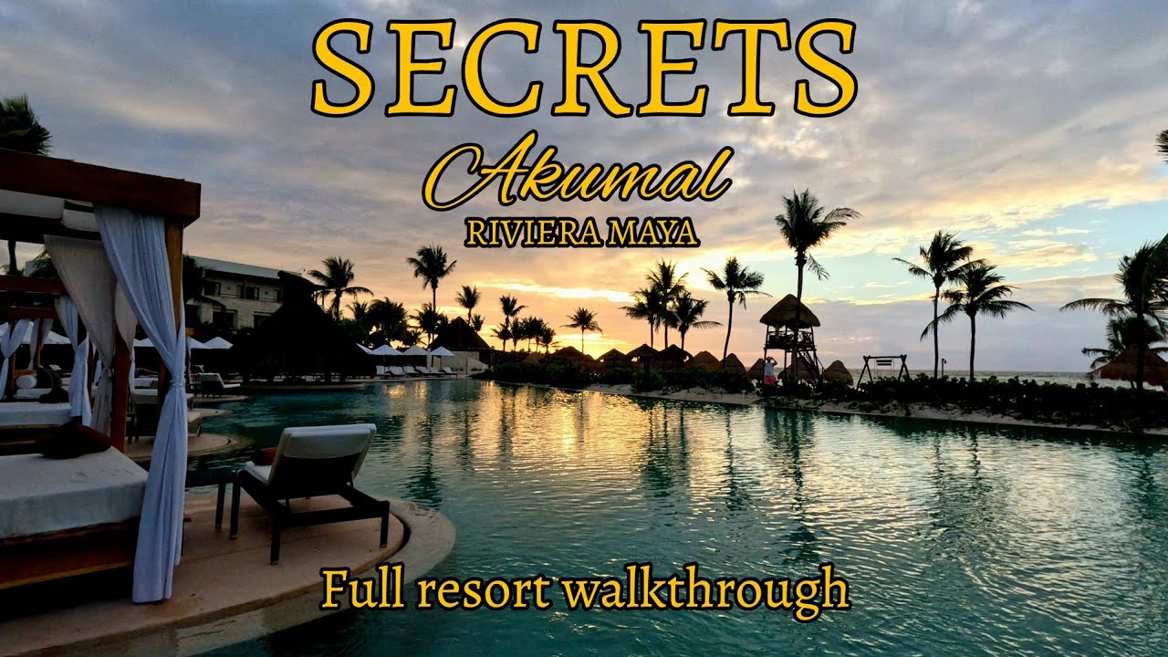 Secrets Akumal | [4K VISUAL GUIDE ] | Complete walking tour 