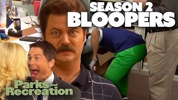 Season 2 BLOOPERS | Parks and Recreation | Comedy Bites