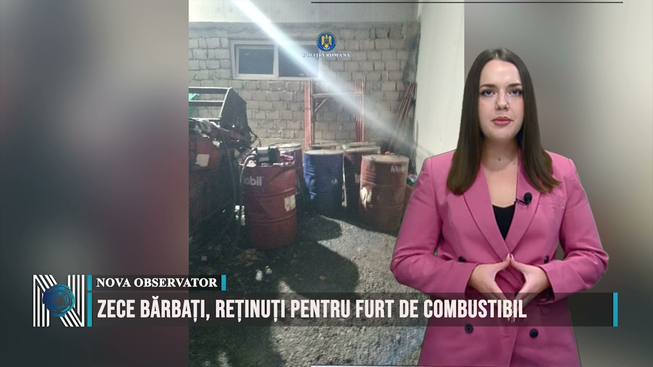 ZECE BĂRBAȚI, REȚINUȚI PENTRU FURT DE COMBUSTIBIL