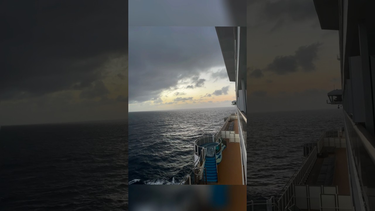 Sunset onboard cruise ship. #Sunset #Ocean #atlanticocean #cruiseship #