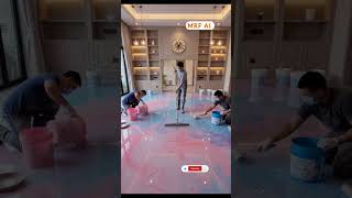 luxury pink and blue bad room #interiordesign #entertainment #epoxy #design #mrfai