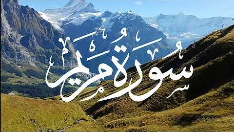 Surah Maryam  سورة مريم بصوت رائع