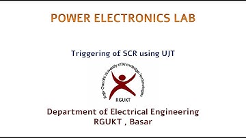 Exp-10: Triggering of SCR using UJT