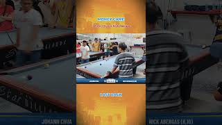 HIGHLIGHT - 𝗝𝗢𝗛𝗔𝗡𝗡 𝗖𝗛𝗨𝗔 vs 𝗡𝗜𝗖𝗞 𝗔𝗕𝗘𝗥𝗚𝗔𝗦 (8,10) Last rack #johannchua  #billiards
