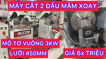 Máy cắt nhôm 2 đầu mâm xoay lưỡi 450 giá rẻ || LH: 0987415786