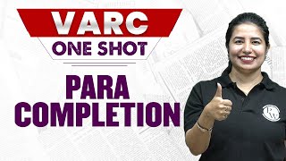 CAT 2023 VARC ONE SHOT | PARA COMPLETION ONE SHOT FOR VARC | CAT 2023 | MBA Wallah