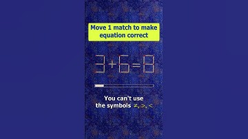 Fix the equation by moving 1 stick #shots #puzzles #logicpuzzles #mathspuzzle #hindipuzzles