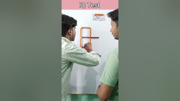 Can you make 2 square by moving 2 stick | IQ Test | Mind game | challenges | #shorts #matchstick