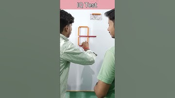 Can you make 2 square by moving 2 stick | IQ Test | Mind game | challenges | #shorts #matchstick