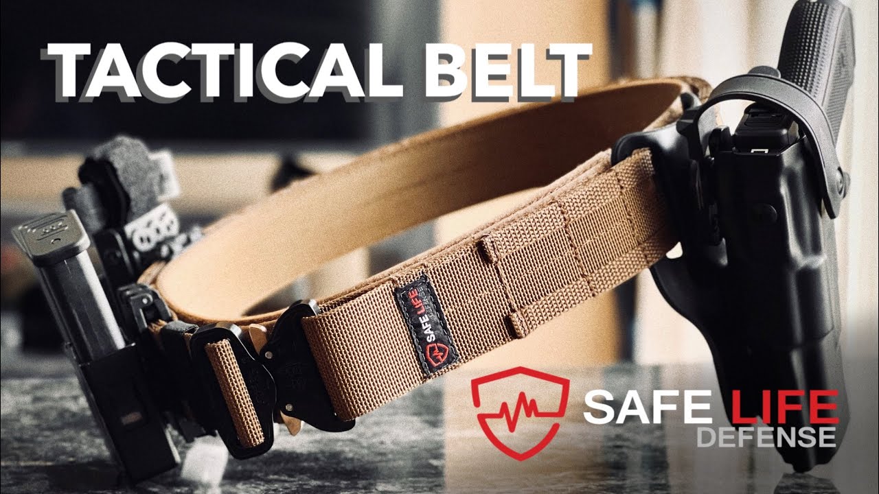 Safe Life Defense Tactical Belt - YouTube