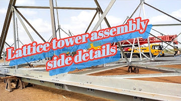 lattice tower assembly side details.