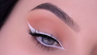 FOXY Eye Makeup Tutorial using White Eyeliner