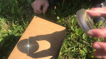 “ BURNING” with the sun using industrial silica laser cutting lens