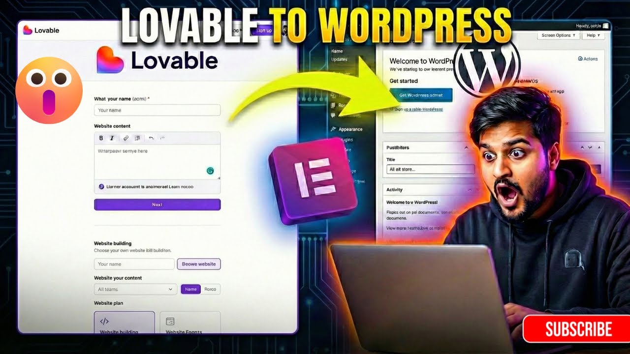 Lovable To Wordpress In 5 Minutes 😱 | AI Tool To Elementor 🔥
