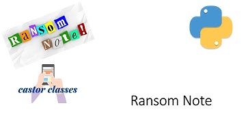 Ransom Note | Python | Castor Classes