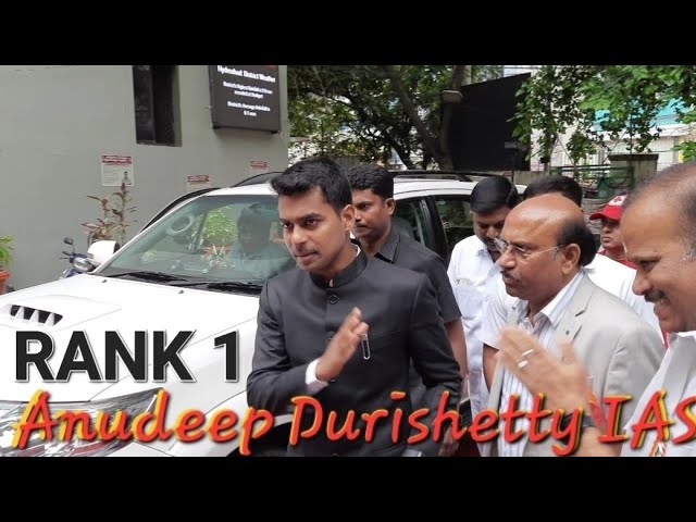 Hyderabad's New Collector and DM Anudeep Durishetty IAS Grand Entry || IAS MOTIVATION class=