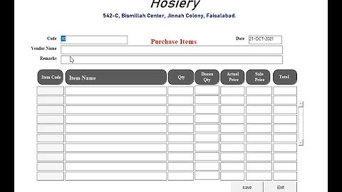How to Create Purchase Form in Oracle  Part 1