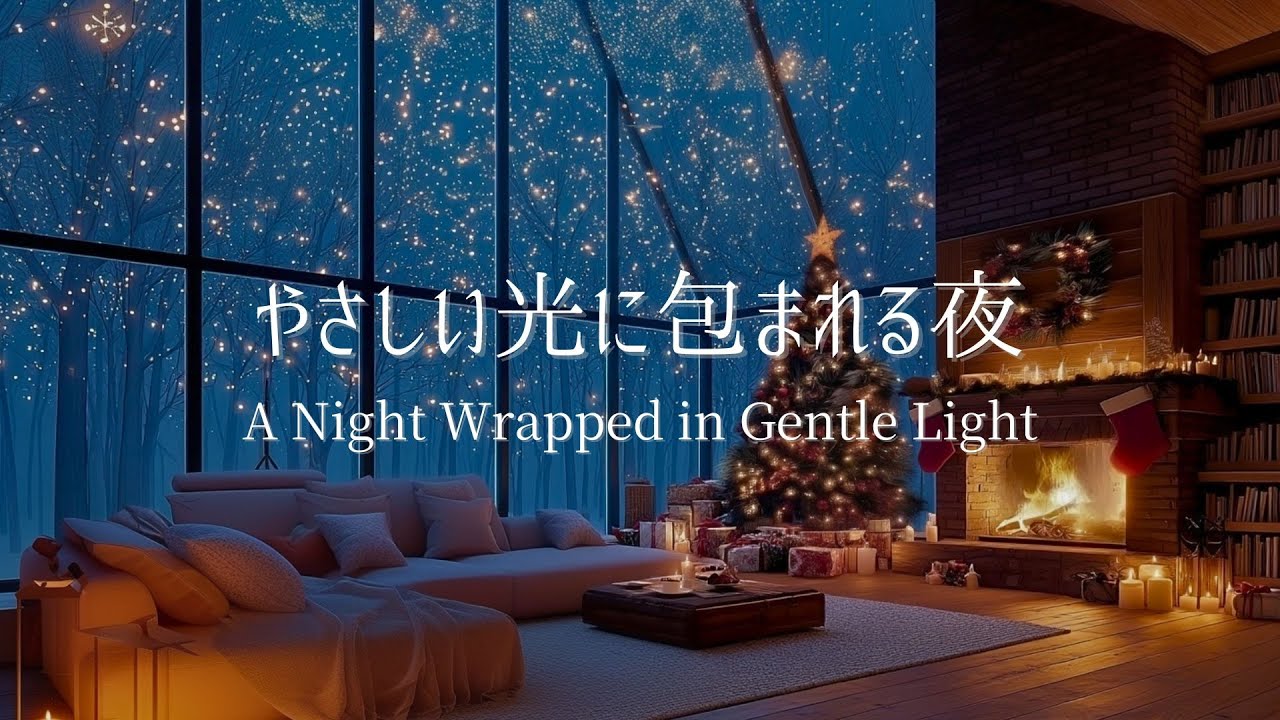 【冬のピアノ】心のざわめきが静まり、灯りのあたたかさにそっと満たされる夜｜リラックス・読書用