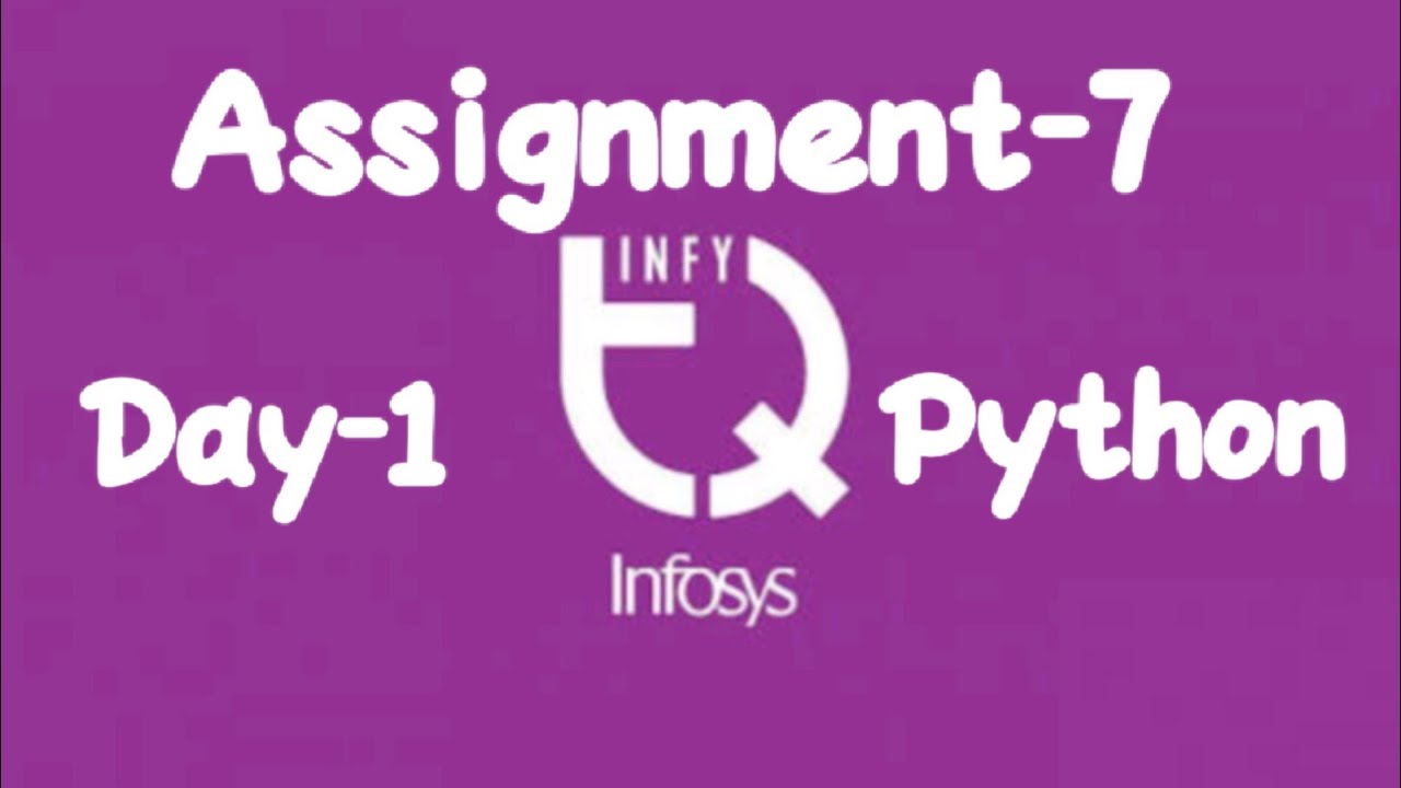 infytq programming fundamentals using python assignment solutions