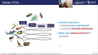 GECCO 2026: Parent selection in crossover-based algorithms