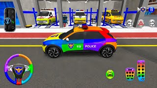 🚓 Rainbow Police Car Parking Challenge 🌈 | 3D Driving Classes Gameplay Android iOS games 2026