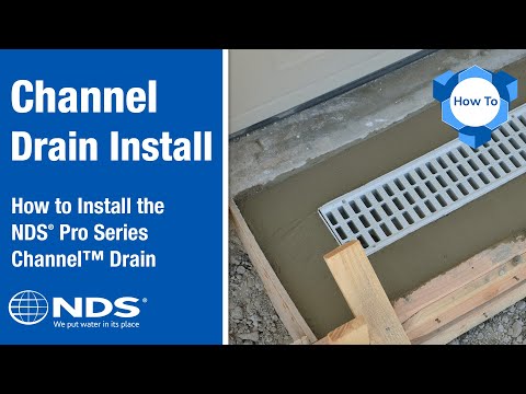 How do I install an NDS Pro Series channel drain?