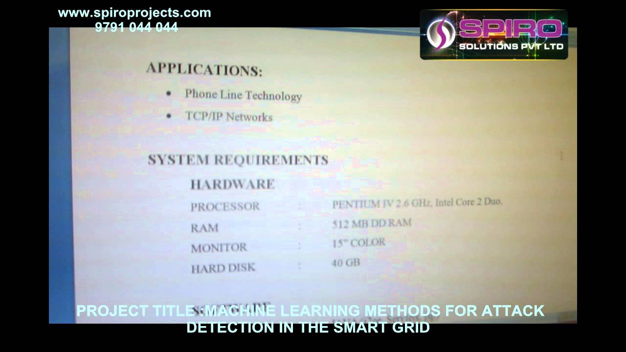 MACHINE LEARNING METHODS FOR ATTACK DETECTION IN THE SMART GRID - YouTube