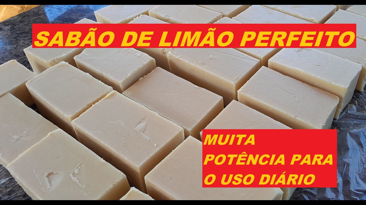 SABÃO DE LIMÃO COM SODA MUITO DURO E QUE RENDE MUITO