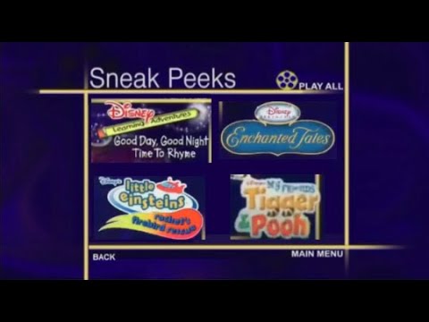 Sneak Peeks Menu (The Great Radish Caper (2007) DVD)