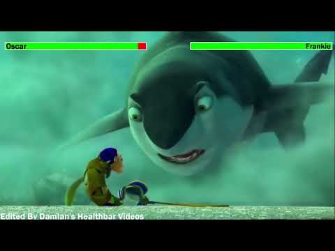 Shark Tale (2004) Frankie's Death Scene with healthbars